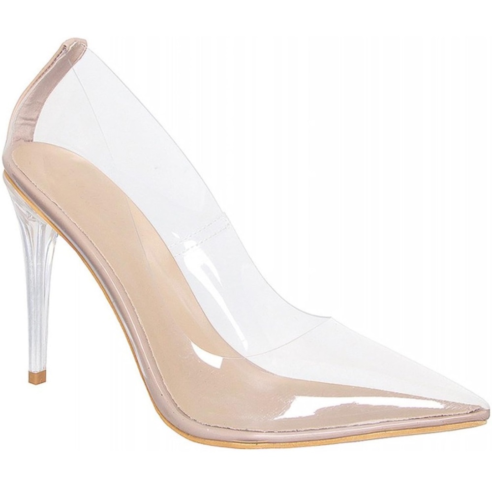 Clear Stiletto Pumps Court Shoes